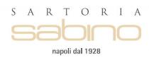 IL MARCHIO CONSISTE NELLA DICITURA IN CARATTERE GRAFICO SPECIALE, POSTA SU TRE RIGHE SARTORIA SABINO NAPOLI DAL 1928, OVE SARTORIA MARCHIO CONSISTE NELLA DICITURA IN CARATTERE GRAFICO SPECIALE, POSTA SU TRE RIGHE SARTORIA SABINO NAPOLI DAL 1928, OVE SARTORIA SABINO PARZIALMENTE COINCIDENTE CON IL NOME DELLA RICHIEDENTE. SULLA PRIMA RIGA, DICITURA DI COLORE NERO, IN STAMPATELLO, SARTORIA . SULLA SECONDA RIGA, DICITURA DI COLORE PANTONE 407C SABINO . SULLA TERZA RIGA, IN POSIZIONE CENTRALE E DIMENSIONI MINORI, DICITURA DI COLORE NERO NAPOLI DAL 1928 . IL MARCHIO CONSISTE NELLA DICITURA IN CARATTERE GRAFICO SPECIALE, POSTA SU TRE RIGHE SARTORIA SABINO NAPOLI DAL 1928, OVE SARTORIA