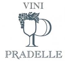 IL MARCHIO CONSISTE NELLA DENOMINAZIONE VINI PRADELLE CON IMMAGINE STILIZZATA DI UN CALICE DAL QUALE ESCE UN GRAPPOLO D UVA CON MARCHIO CONSISTE NELLA DENOMINAZIONE VINI PRADELLE CON IMMAGINE STILIZZATA DI UN CALICE DAL QUALE ESCE UN GRAPPOLO D UVA CON FOGLIA. ATTACCATO A DETTO CALICE VI E UNA P STILIZZATA. IL MARCHIO CONSISTE NELLA DENOMINAZIONE VINI PRADELLE CON IMMAGINE STILIZZATA DI UN CALICE DAL QUALE ESCE UN GRAPPOLO D UVA CON