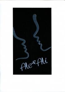 IL MARCHIO CONSISTE NELLE PAROLE ALE ALI DI COLORE CELESTE SORMONTATE DA DUE PROFILI UMANI SIMMETRICI, DISPOSTI FRONTALMENTE L UNO MARCHIO CONSISTE NELLE PAROLE ALE ALI DI COLORE CELESTE SORMONTATE DA DUE PROFILI UMANI SIMMETRICI, DISPOSTI FRONTALMENTE L UNO CON L ALTRO, DI COLORE AVION. IL TUTTO SU SFONDO NERO. IL MARCHIO CONSISTE NELLE PAROLE ALE ALI DI COLORE CELESTE SORMONTATE DA DUE PROFILI UMANI SIMMETRICI, DISPOSTI FRONTALMENTE L UNO