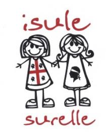 elemento verbale isule surelle, parte grafica rappresentata dalla stilizzazione di due figure femminili al cui interno figura l emblema sardo. elemento verbale isule surelle, parte grafica rappresentata dalla stilizzazione di due figure femminili al cui interno figura l emblema sardo. elemento verbale isule surelle, parte grafica rappresentata dalla stilizzazione di due figure femminili al cui interno figura l emblema sardo.