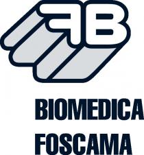 marchio è costituito dalla dicitura FB BIOMEDICA FOSCAMA . I caratteri stilizzati maiuscoli F e B sono rappresentati in maniera marchio è costituito dalla dicitura FB BIOMEDICA FOSCAMA . I caratteri stilizzati maiuscoli F e B sono rappresentati in maniera atta a dare un effetto di profondità tridimensionale, l uno attaccato all altro. Il carattere F è rappresentato al contrario e forma con il carattere maiuscolo B un logo con profondità tridimensionale della coppia di caratteri. Al di sotto è riportato il termine BIOMEDICA in caratteri maiuscoli e font ordinario. Al di sotto è riportato il termine FOSCAMA in caratteri maiuscoli e font ordinario. Il marchio è costituito dalla dicitura FB BIOMEDICA FOSCAMA . I caratteri stilizzati maiuscoli F e B sono rappresentati in maniera