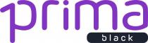 marchio consiste nell espressione prima black . La parola prima e scritta in caratteri di fantasia di colore viola pantone n. marchio consiste nell espressione prima black . La parola prima e scritta in caratteri di fantasia di colore viola pantone n. 2587 C, mentre il termine black e in caratteri di fantasia bianchi, racchiuso in un etichetta rettangolare nera dagli angoli stondati posta al di sotto del suffisso ma della parola prima . Il tutto come da esemplare allegato Il marchio consiste nell espressione prima black . La parola prima e scritta in caratteri di fantasia di colore viola pantone n.