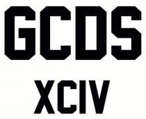 marchio è composto dalle diciture GCDS ed XCIV