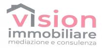 VISION IMMOBILIARE MEDIAZIONE E CONSULENZA Il marchio/logo ha come focus principale l icona simbolica di una casa che diventa parte integrante VISION IMMOBILIARE MEDIAZIONE E CONSULENZA marchio/logo ha come focus principale l icona simbolica di una casa che diventa parte integrante del testo: sfondo bianco. La lettera V minuscola di colore rosso ha sopra un tetto fatto di linee nere la I di colore nero e la linea verticale della casa, segue sion, in caratteri minuscoli di colore rosso. Sotto immobiliare di colore nero di carattere minuscolo e sotto mediazione e consulenza di carattere minuscolo e colore grigio. VISION IMMOBILIARE MEDIAZIONE E CONSULENZA Il marchio/logo ha come focus principale l icona simbolica di una casa che diventa parte integrante