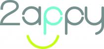 logo è composto da un gioco di parole. Il numero 2 davanti, ed appy a seguire, e sono di logo è composto da un gioco di parole. Il numero 2 davanti, ed appy a seguire, e sono di color grigio/argento. La prima P di appy è di colore diverso: azzurro/verde e va a comporre insieme alla a adiacente e una linea curva sottostante una faccina sorridente. La prima a sarà quindi l occhio della faccina, la p sarà l altro occhio ed il naso, e la linea curva, di color verde acido/giallo, sarà il sorriso. Il logo è composto da un gioco di parole. Il numero 2 davanti, ed appy a seguire, e sono di
