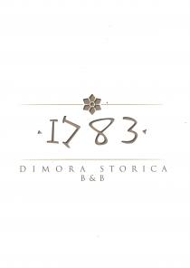 1783 DIMORA STORICA B B Il marchio 1783 - Dimora Storica - B B è composto dall iscrizione, datazione storica presente sull architrave di 1783 DIMORA STORICA B B marchio 1783 - Dimora Storica - B B è composto dall iscrizione, datazione storica presente sull architrave di una delle porte di accesso al palazzo vettorializzata in colori bruni, color pietra, compresa da due linee orizzontali sottili e con andamento a sfinire, atte a simulare appunto la cornice dell architrave. Al di sotto delle linea inferiore la dicitura Dimora Storica-B B in lettering classico denominato Trajan Pro . Intervalla la linea superiore che sovrastante il logo, l elemento decorativo raffigurante un fiore geometricamente stilizzato con sei petali. 1783 DIMORA STORICA B B Il marchio 1783 - Dimora Storica - B B è composto dall iscrizione, datazione storica presente sull architrave di