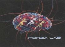 FORZA LAB IL MARCHIO RAPPRESENTA SU UNO SFONDO NERO L IMMAGINE COLORATA IN BLU E ROSSO DI UN CERVELLO UMANO DA FORZA LAB MARCHIO RAPPRESENTA SU UNO SFONDO NERO L IMMAGINE COLORATA IN BLU E ROSSO DI UN CERVELLO UMANO DA CUI FUORIESCONO FILI SFUMATI ROSSI E BLU VERSO IL NERO DELLO SFONDO. ALL INTERNO DEL CERVELLO TRE SAGOME UMANE, NELL ORDINE UNA GIALLA, UNA BIANCA, UNA GIALLA, SI SUSSEGUONO NELL ATTO DI CORRERE; IN ESSE SI EVIDENZIANO MUSCOLI, TENDINI E OSSA. SOTTO ALL IMMAGINE DEL CERVELLO DAL CENTRO VERSO DESTRA APPARE LA SCRITTA IN STAMPATELLO DI COLORE CELESTE FORZA LAB. FORZA LAB IL MARCHIO RAPPRESENTA SU UNO SFONDO NERO L IMMAGINE COLORATA IN BLU E ROSSO DI UN CERVELLO UMANO DA