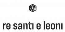 marchio è costituito dalla dicitura re santi e leoni in minuscolo ed in caratteri di fantasia. Al di sopra marchio è costituito dalla dicitura re santi e leoni in minuscolo ed in caratteri di fantasia. Al di sopra della dicitura, nella sezione centrale, è presente una figura geometrica stilizzata. Il marchio è costituito dalla dicitura re santi e leoni in minuscolo ed in caratteri di fantasia. Al di sopra