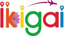 marchio è rappresentato dalla scritta Ikigai in stampatello. I puntini sulle i sono rappresentati da icone segnaposto in stile google marchio è rappresentato dalla scritta Ikigai in stampatello. I puntini sulle i sono rappresentati da icone segnaposto in stile google maps . La lettera K è arricchita dal disegno di un fiore di loto color viola che sboccia. I colori delle lettere sono, in ordine da sinistra: I rossa K arancione i gialla g verde a rossa i blu L ultimo elemento distintivo del marchio è un aereo con la scia colore viola che parte dalla seconda i verso l ultima lettera. Il marchio è rappresentato dalla scritta Ikigai in stampatello.I puntini sulle i sono rappresentati da icone segnaposto in stile google