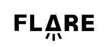 Figura ricavata dalla parola FLARE con la lettera A stilizzata per rappresentare una torcia elettrica. La lettera A è sostituita Figura ricavata dalla parola FLARE con la lettera A stilizzata per rappresentare una torcia elettrica. La lettera A è sostituita da un triangolo o tronco di cono dalla cui base si protendono dei segmenti che simboleggiano raggi luminosi. Figura ricavata dalla parola FLARE con la lettera A stilizzata per rappresentare una torcia elettrica. La lettera A è sostituita