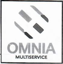 Denominazione: OMNIA MULTISERVICE - Il logo si contraddistingue in un effetto tubolare non congiunto atto nel rivendicarne la multivarietà dei Denominazione: OMNIA MULTISERVICE - logo si contraddistingue in un effetto tubolare non congiunto atto nel rivendicarne la multivarietà dei servizi offerti. La parte verbale invece consiste nella dicitura omnia multiservice posizionata al di sotto del tubolare. Il marchio potrà essere utilizzato in qualsiasi colore o combinazione di colori. Denominazione: OMNIA MULTISERVICE - Il logo si contraddistingue in un effetto tubolare non congiunto atto nel rivendicarne la multivarietà dei