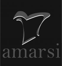 Marchio amarsi si compone di un pittogramma composto da due elementi grafici disposti tra loro a formare un cappello Marchio amarsi si compone di un pittogramma composto da due elementi grafici disposti tra loro a formare un cappello stilizzato da chef. Tale pittogramma presenta un bordino di fondo atto a generare un effetto ombra. A completamento di tale layout grafico, campeggia la scritta amarsi, trascritta in minuscolo, posta centralmente sotto il pittogramma, entrambi contenuti in un riquadro. Il Marchio amarsi si compone di un pittogramma composto da due elementi grafici disposti tra loro a formare un cappello
