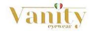 IL MARCHIO CONSISTE NELLA SCRITTA VANITY traduzione vanità COLORE ORO CON UN CUORE CONTENENTE LA BANDIERA ITALIANA POSIZIONATO SOPRA LA MARCHIO CONSISTE NELLA SCRITTA VANITY traduzione vanità COLORE ORO CON UN CUORE CONTENENTE LA BANDIERA ITALIANA POSIZIONATO SOPRA LA LETTERA I, DALLA LETTERA V PARTE UNA LINEA COLORE ORO SUPERIORE CHE ARRIVA FINO ALLA LETTERA Y E SOTTO LA SCRITTA EYEWEAR descrizione occhiali COLORE ORO CON UN CARATTERE MINORE IL MARCHIO CONSISTE NELLA SCRITTA VANITY traduzione vanità COLORE ORO CON UN CUORE CONTENENTE LA BANDIERA ITALIANA POSIZIONATO SOPRA LA