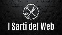 marchio si presenta con uno sfondo nero con figure plastiche di esagoni che danno un effetto tridimensionale. In alto marchio si presenta con uno sfondo nero con figure plastiche di esagoni che danno un effetto tridimensionale. In alto al centro dell immagine c è un punto luce che mostra le differenze di profondità delle predette figure creando giochi di ombre. Al centro della rappresentazione, nella metà superiore, vi è l immagine di una corona di un ingranaggio che fa da cornice un martello posto in obliquo, avente il manico in basso destra, che presenta stilizzate delle venature sull impugnatura, e che viene sovrastato e si incrocia a metà manico dall immagine di un paio di forbici da sarto, per l esattezza all altezza del fulcro di quest ultima. Le lame delle forbici sono semiaperte, gli anelli di questa sono posti in basso a sinistra, con l anello piccolo posto al di sopra. La parte inferiore dell immagine presenta la scritta I Sarti del Web con le iniziali di tutte le parole, tranne del, in maiuscolo, il font usato è Antonio Bold . Il marchio si presenta con uno sfondo nero con figure plastiche di esagoni che danno un effetto tridimensionale. In alto