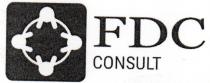 FDC CONSULT - Il logotipo FDC è caratterizzato da un pittogramma che ha due diversi significati e chiavi di lettura; FDC CONSULT - logotipo FDC è caratterizzato da un pittogramma che ha due diversi significati e chiavi di lettura; è infatti la sintesi visiva di un tavolo circolare visto dall alto con quattro posti a sedere, ma al contempo fa riferimento ai quattro punti cardinali per trasmettere il senso di capacità di indicare la strada, e quindi orientare, colore che si affidano allo studio. La parte testuale del logo presenta due diversi stili; il primo usato per la parte FDC, di tipo serif con grazie, il secondo, per la parte testuale CONSULT, è più minimalista e appartenente alla famiglia sans-serif senza grazie. L insieme dei due stili tipografici, vuole trasmettere la capacità di servire e gestire una variegata pluralità di clienti. Lo stesso viene depositato in bianco e nero ma di fatto sarà utilizzato in tutti i colori e varianti combinazioni di colori possibili FDC CONSULT - Il logotipo FDC è caratterizzato da un pittogramma che ha due diversi significati e chiavi di lettura;