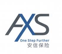 AXS è il marchio composto dalla parola AXS, la lettera x di colore azzurro codice pantone 640u, è in mezzo AXS è marchio composto dalla parola AXS, la lettera x di colore azzurro codice pantone 640u, è in mezzo che collega altre due lettere,la lettera A e S sono di colore grigio, cod. 431u ; è presente uno slogan one step further un passo avanti, di colore azzurro cod.640u e la denominazione in cinese di axs di colore grigio, cod.431 u AXS è il marchio composto dalla parola AXS, la lettera x di colore azzurro codice pantone 640u, è in mezzo