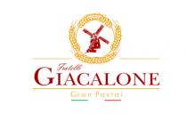marchio Fratelli Giacalone Gran Pastai è un figurativo composto dall immagine di un mulino attorniato da spighe di grano e marchio Fratelli Giacalone Gran Pastai è un figurativo composto dall immagine di un mulino attorniato da spighe di grano e dalla scritta Fratelli in corsivo e GIACALONE in stampatello maiuscolo. A completamento del brand, il pay off Gran Pastai . Il marchio Fratelli Giacalone Gran Pastai è un figurativo composto dall immagine di un mulino attorniato da spighe di grano e