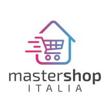logo è composto dal simbolo di un carrello della spesa all interno di una casa stilizzata. Alla sinistra del carrello logo è composto dal simbolo di un carrello della spesa all interno di una casa stilizzata. Alla sinistra del carrello sono presenti tre linee che danno il senso di movimento dello stesso verso l interno dell abitazione. Appena sotto il suddetto, centrata con lo stesso, è presente la scritta mastershop . Ancora sotto, in stampatello maiuscolo, la dicitura ITALIA Il logo è composto dal simbolo di un carrello della spesa all interno di una casa stilizzata.Alla sinistra del carrello