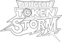 MARCHIO FIGURATIVO-MISTO. IL CUORE DEL MARCHIO è RAPPRESENTATO DA 5 ELEMENTI: LE TRE PAROLE DUNGEON, TOKEN E STORM, IN STAMPATELLO MARCHIO FIGURATIVO-MISTO. CUORE DEL MARCHIO è RAPPRESENTATO DA 5 ELEMENTI: LE TRE PAROLE DUNGEON, TOKEN E STORM, IN STAMPATELLO E INCOLONNATE L UNA SULL ALTRA E SEPARATE DA UNA LINEA DRITTA E UNA SPEZZATA, PIù DUE DISEGNI, DI CUI UNO DI UN TOKEN O GETTONE ESAGONALE CON UN CERCHIO AL CENTRO, POSTO IN LUOGO DELLA O DELLA PAROLA TOKEN, E L ALTRO DI UNA STELLA A QUATTRO PUNTE, A CROCE LATINA, POSTA IN BASSO A DESTRA. IL MARCHIO è INTERAMENTE DISEGNATO A MANO, QUINDI NON è STATO UTILIZZATO ALCUN FONT PREESISTENTE. IL MARCHIO è CONTORNATO DA UN PERIMETRO CHE LO INCLUDE COMPLETAMENTE, E DISEGNA, IN CORRISPONDENZA DELLA PAROLA STORM, COME DELLE PUNTE DI SAETTA, SEGUENDO LA FORMA STESSA DEGLI ESTREMI APPUNTITI DELLE LETTERE. IL MARCHIO PUò ESSERE RAPPRESENTATO IN QUALSIASI COMBINAZIONE DI COLORI. MARCHIO FIGURATIVO-MISTO. IL CUORE DEL MARCHIO è RAPPRESENTATO DA 5 ELEMENTI: LE TRE PAROLE DUNGEON, TOKEN E STORM, IN STAMPATELLO