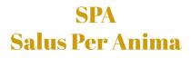marchio è costituito dalla scritta SPA Salus Per Anima con i termine SPA tutto in maiuscolo ed iniziali parole marchio è costituito dalla scritta SPA Salus Per Anima con i termine SPA tutto in maiuscolo ed iniziali parole Salus Per Anima in maiuscolo tutte scritte in oro. Il marchio è costituito dalla scritta SPA Salus Per Anima con i termine SPA tutto in maiuscolo ed iniziali parole