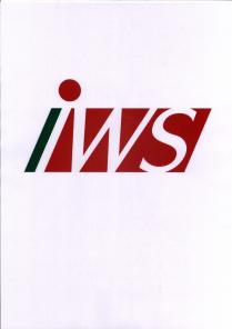 Scritta IWS in maiuscolo corsivo inserita in un parallelogramma rosso. Davanti alla lettera I vi è una riga verde, le Scritta IWS in maiuscolo corsivo inserita in un parallelogramma rosso. Davanti alla lettera I vi è una riga verde, le lettere IWS sono bianche. Come da esemplare allegato. Scritta IWS in maiuscolo corsivo inserita in un parallelogramma rosso. Davanti alla lettera I vi è una riga verde, le