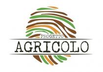 marchio consiste nella scritta PROGETTO AGRICOLO su due righi con la scritta PROGETTO più piccola alla scritta AGRICOLO inserita, marchio consiste nella scritta PROGETTO AGRICOLO su due righi con la scritta PROGETTO più piccola alla scritta AGRICOLO inserita, questa ultima, tra due righe di colore nero come le due scritte; le due dette scritte sono sovrapposte a un disegno stilizzato di una grafica che simboleggia una impronta digitale le cui linee irregolari sono del colore verde arancione e marrone, poste in sequenza casuale Il marchio consiste nella scritta PROGETTO AGRICOLO su due righi con la scritta PROGETTO più piccola alla scritta AGRICOLO inserita