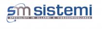 SM Sistemi s.r.l.- Il logo presenta la scritta sm, con la s di colore blu e la m di SM Sistemi s.r.l.- logo presenta la scritta sm, con la s di colore blu e la m di colore grigio, con l icona di un pianeta di colore blu che orbita introno alla scritta. Al fianco della scritta sm, troviamo la scritta sistemi di colore blu. Nella parte sottostante troviamo la scritta SPECIALISTI IN ALLARMI E VIDEOSORVEGLIANZA di colore bianco apposta su un rettangolo di colore grigio. SM Sistemi s.r.l.- Il logo presenta la scritta sm, con la s di colore blu e la m di