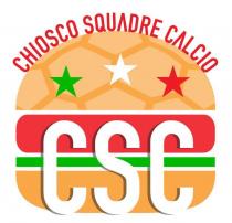 IL CSC CHIOSCO SQUADRE CALCIO IN CARATTERI E DISEGNO DI FANTASIA. LA FIGURA, COME DA ESEMPLARE MARCHIO CONSISTE NEL LOGO CSC CHIOSCO SQUADRE CALCIO IN CARATTERI E DISEGNO DI FANTASIA. LA FIGURA, COME DA ESEMPLARE ALLEGATO. IL MARCHIO CONSISTE NEL LOGO CSC CHIOSCO SQUADRE CALCIO IN CARATTERI E DISEGNO DI FANTASIA. LA FIGURA, COME DA ESEMPLARE