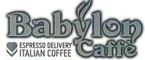 marchio è costituito dal nome di fantasia in caratteri di fantasia BABYLON CAFFE ESPRESSO DELIVERY ITALIAN COFFEE . Il marchio marchio è costituito dal nome di fantasia in caratteri di fantasia BABYLON CAFFE ESPRESSO DELIVERY ITALIAN COFFEE . Il marchio è rappresentato dalla parola BABYLON in cui la lettera Y è fumante atta a rappresentare una tazza di caffè e da un cuore stilizzato posta a sinistra della dicitura ESPRESSO DELIVERY ITALIAN COFFEE. Il marchio depositato sarà utilizzato in qualsiasi carattere, dimensione, colore o combinazioni di colori, mediante stampa, impressione, incisione, proiezione o in qualsiasi altro modo conveniente. Il marchio è costituito dal nome di fantasia in caratteri di fantasia BABYLON CAFFE ESPRESSO DELIVERY ITALIAN COFFEE . Il marchio
