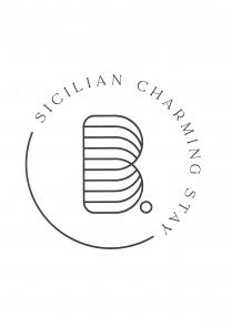 IL MARCHIO CONSISTE IN UNA FORMA CIRCOLARE CON LA DENOMINAZIONE SICILIAN CHARMING STAY POSTA SULLA PARTE SUPERIORE CON FORMA SEMICIRCOLARE MARCHIO CONSISTE IN UNA FORMA CIRCOLARE CON LA DENOMINAZIONE SICILIAN CHARMING STAY POSTA SULLA PARTE SUPERIORE CON FORMA SEMICIRCOLARE E LA LETTERA B ED IL . PUNTO IN VERSIONE STILIZATA CON MOTIVO A RAGGERA POSTI IN POSIZIONE CENTRALE IL MARCHIO CONSISTE IN UNA FORMA CIRCOLARE CON LA DENOMINAZIONE SICILIAN CHARMING STAY POSTA SULLA PARTE SUPERIORE CON FORMA SEMICIRCOLARE