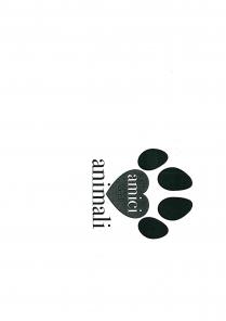 AMICI DEGLI ANIMALI IL MARCHIO E COMPOSTO DA:IN ALTO A DESTRA E SINISTRA DI 4 FORME IRREGOLARI CHE RICORDANO LA ZAMPA AMICI DEGLI ANIMALI MARCHIO E COMPOSTO DA:IN ALTO A DESTRA E SINISTRA DI 4 FORME IRREGOLARI CHE RICORDANO LA ZAMPA DI UN QUADRUPEDE CON SOTTO UN CUORE CHE SIMBOLEGGIA IL PALMO DELLA ZAMPA CON ALL INTERNO LA SCRITTA AMICI E SOTTO LA SCRITTA DEGLI SOTTO AL DI FUORI DEL CUORE LA SCRITTA CENTRATA ANIMALI AMICI DEGLI ANIMALIIL MARCHIO E COMPOSTO DA:IN ALTO A DESTRA E SINISTRA DI 4 FORME IRREGOLARI CHE RICORDANO LA ZAMPA