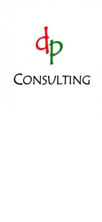 marchio figurativo dp Consulting è costituito dalle lettere d e p e dal termine Consulting posto al di sotto marchio figurativo dp Consulting è costituito dalle lettere d e p e dal termine Consulting posto al di sotto delle lettere dp e centrato rispetto a queste. Le lettere d e p non si trovano sulla stessa altezza di scrittura, la lettera d si trova al di sopra della lettera p . Le lettere d e p sono ruotate rispettivamente in senso antiorario e orario, tale che i tratti verticali delle lettere d e p siano leggermente divergenti verso l alto, in ogni caso mai parallele. la lettera d è in rosso e la lettera p in verde, Consulting in nero. Il marchio figurativo dp Consulting è costituito dalle lettere d e p e dal termine Consulting posto al di sotto