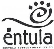 Elemento verbale entula e scritta sottostante festival letterario diffuso . La parte grafica è rappresentata dalla stilizzazione dell immagine che simboleggia il Elemento verbale entula e scritta sottostante festival letterario diffuso . La parte grafica è rappresentata dalla stilizzazione dell immagine che simboleggia vento che divide il grano dalla pula. Elemento verbale entula e scritta sottostante festival letterario diffuso . La parte grafica è rappresentata dalla stilizzazione dell immagine che simboleggia il