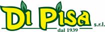 Di Pisa srl, dal 1939, rappresentazione figurativa del nome della società nei colori giallo e verde con una foglia al Di Pisa srl, dal 1939, rappresentazione figurativa del nome della società nei colori giallo e verde con una foglia al posto del puntino sulle lettere i. Di Pisa srl, dal 1939, rappresentazione figurativa del nome della società nei colori giallo e verde con una foglia al