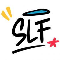marchio SLF è composto dalle 3 lettere S, L e F nere scritte con un font fatto a mano marchio SLF è composto dalle 3 lettere S, L e F nere scritte con un font fatto a mano che ricorda lo stile delle bombolette per i graffiti. Le lettere sono le iniziali di San Lorenzo Family. Alla parte di testo sono aggiunti tre elementi grafici: - delle virgolette gialle nella parte alta a sinistra; - un aureola blu con contorno nero in alto a destra; - una stellina simil asterisco nella parte bassa a destra. Il marchio SLF è composto dalle 3 lettere S, L e F nere scritte con un font fatto a mano