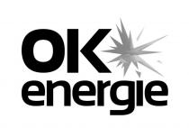 OK ENERGIE scritta con pittogramma posto vicino alla parola OK e rappresenta un elemento geometrico con diverse punte irregolari simbolicamente OK ENERGIE scritta con pittogramma posto vicino alla parola OK e rappresenta un elemento geometrico con diverse punte irregolari simbolicamente riferibile a una scintilla OK ENERGIE scritta con pittogramma posto vicino alla parola OK e rappresenta un elemento geometrico con diverse punte irregolari simbolicamente