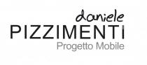 marchio è costituito dalla scritta stilizzata Daniele Pizzimenti Progetti Mobile . In particolare il marchio è composto da tre righe marchio è costituito dalla scritta stilizzata Daniele Pizzimenti Progetti Mobile . In particolare il marchio è composto da tre righe così suddivise: nella prima riga è riportata la scritta Daniele in minuscolo utilizzando il font budhand; nella seconda riga è riportata la scritta Pizzimenti in maiuscolo utilizzando il font arial regular; nella terza riga è riportata la scritta Progetto Mobile con solamente la p e la m maiuscole utilizzando il font arial regular. Il marchio viene depositato in bianco e nero ma potrà essere riprodotto in qualsiasi colore e combinazione di colore. Il marchio è costituito dalla scritta stilizzata Daniele Pizzimenti Progetti Mobile . In particolare il marchio è composto da tre righe