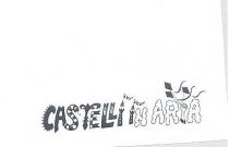 Trattasi di un marchio che di compone della dicitura pittoresca castelli in aria e ogni singola lettera magnificamente rievoca e Trattasi di un marchio che di compone della dicitura pittoresca castelli in aria e ogni singola lettera magnificamente rievoca e rimanda a simboli o animali;la lettera C un millepiedi, la A un castello stilizzato la S un serpente la t verosimilmente al giglio fiorentino, le due L dove la prima piu grande rispetto alla seconda due merli di castelli con stemma le due I dove la prima piu grande rispetto alla seconda due torri medioevali con punta e bandiera araldica la N la A e la R di aria sembrano tante piccole nuvole cosi come la lettera A finale e la I di aria è l unico segno diverso dagli altri infatti si intravede un avambraccio con mano che tiene degli aquiloni quasi un richiamo alla manifestazione di aquiloni che si vuole tutelare con questo marchio. Trattasi di un marchio che di compone della dicitura pittoresca castelli in aria e ogni singola lettera magnificamente rievoca e