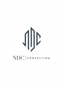 NDC- Il marchio figurativo consiste nella sigla NDC realizzata mediante lettere modulate sulla costruzione geometrica di linee dinamiche, slanciate verso NDC- marchio figurativo consiste nella sigla NDC realizzata mediante lettere modulate sulla costruzione geometrica di linee dinamiche, slanciate verso l alto, le quali, nella loro sintesi formale evocano rispettivamente le lettere N, D, C, e ricordano la maestosità di costruzioni moderne di tipo grattacielo. La pregnanza di tale sigla, dialoga in maniera armonica, con il logotipo sottostante, di natura meno astratta e più esplicativa. Il logotipo è stato realizzato con una font ridisegnata con la sigla NDC maiuscolo tipologia serif e la desinenza Consulting da font bondoniano senza serif . Si precisa inoltre che le parole NDC indicano le iniziali del nome e cognome del registrante Nicola Di Carne e che la parola CONSULTING tradotta dall Inglese sta a significare CONSULENZA. NDC- Il marchio figurativo consiste nella sigla NDC realizzata mediante lettere modulate sulla costruzione geometrica di linee dinamiche, slanciate verso