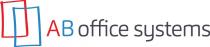 marchio comprende la scritta AB office systems in nero e in stampatello minuscolo ad eccezione delle lettere A, in marchio comprende la scritta AB office systems in nero e in stampatello minuscolo eccezione delle lettere A, in rosso, e B, in blu, entrambe in stampatello maiuscolo. La scritta è posta alla destra di un logo includente due rettangoli, rispettivamente in rosso e in blu, sovrapposti l uno all altro. office e systems sono due vocaboli inglesi rispettivamente significanti ufficio e sistemi Il marchio comprende la scritta AB office systems in nero e in stampatello minuscolo ad eccezione delle lettere A, in