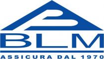 TRINGOLO CON ALL INTERNO B STILIZZATA, SOTTO UNA SCRITTA BLM grande quanto la base del triangolo, ED ANCORA SOTTO LA SCRITTA TRINGOLO CON ALL INTERNO B STILIZZATA, SOTTO UNA SCRITTA BLM grande quanto la base del triangolo, ED ANCORA SOTTO LA SCRITTA SUDDETTA LA SCRITTA ASSICURA DAL 1970 TRINGOLO CON ALL INTERNO B STILIZZATA, SOTTO UNA SCRITTA BLM grande quanto la base del triangolo, ED ANCORA SOTTO LA SCRITTA