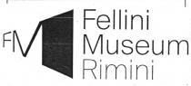 FM- FELLINI MUSEUM RIMINI FM-FELLINI MUSEO RIMINI IL LOGO FM - FELLINI MUSEUM RIMINI HA LA FORMA CONICA DI ALCUNI FM- FELLINI MUSEUM RIMINI FM-FELLINI MUSEO RIMINI LOGO FM - FELLINI MUSEUM RIMINI HA LA FORMA CONICA DI ALCUNI ELEMENTI CHIAVE DELL ICONOGRAFIA FELLINIANA. LE LETTERE FM VENGONO UTILIZZATE PER RICHIAMARE DA UN LATO IL FASCIO DI LUCE NELLA SALA CINEMATOGRAFICA CHE SI PROIETTA SULLO SCHERMO BIANCO, DALL ALTRO LA FORMA DEL FAMOSO MEGAFONO USATO SUL SET DA FELLINI FM- FELLINI MUSEUM RIMINI FM-FELLINI MUSEO RIMINI