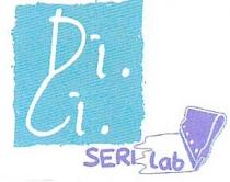 di.ci. seri lab. Il marchio della ditta DICI SRLS in colore sfondo verde con scritte in bianco DI.CI prosegue su di.ci. seri lab. marchio della ditta DICI SRLS in colore sfondo verde con scritte in bianco DI.CI prosegue su sfondo bianco con scritte viola SERI LAB. Parola LAB posta su macchia colore bianca tirata da una racla dispositivo per distributore colorante su stoffa di.ci. seri lab. Il marchio della ditta DICI SRLS in colore sfondo verde con scritte in bianco DI.CI prosegue su