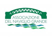 IL MARCHIO E CARATTERIZZATO: - DALLE PAROLE ASSOCIAZIONE DEL NAVIGLIO GRANDE, SCRITTE TUTTE CON LETTERE IN STAMPATELLO MAIUSCOLO DA SINISTRA VERSO DESTRA, MARCHIO E CARATTERIZZATO: - DALLE PAROLE ASSOCIAZIONE DEL NAVIGLIO GRANDE, SCRITTE TUTTE CON LETTERE IN STAMPATELLO MAIUSCOLO DA SINISTRA VERSO DESTRA, POSTE AL CENTRO DEL LOGO, OVE LA PAROLA ASSOCIAZIONE E INSERITA, IN POSIZIONE CENTRATA, AL DI SOPRA DELLE PAROLE DEL NAVIGLIO GRANDE ; - DA UN PONTE STILIZZATO, POSTO AL DI SOPRA DELLE PREDETTE PAROLE, CHE RAPPRESENTA IL PONTE IN PIETRA DI VIA CORSICO SUI NAVIGLI. PRECISAMENTE, LE DUE PILE-SPALLE DEL PONTE SOVRASTANO L UNA, A SINISTRA, LA PAROLA DEL E L ALTRA, A DESTRA, LA PARTE FINALE -DE DELLA PAROLA GRANDE . L ARCATA DEL PONTE SOVRASTA, INVECE, LA PAROLA ASSOCIAZIONE ; - DA N. 6 ONDE STILIZZATE, DI CUI N. 4, POSTE SULLA MEDESIMA LINEA AL DI SOTTO DELLE PAROLE DEL NAVIGLIO GRANDE, SI SVILUPPANO DA SINISTRA VERSO DESTRA E N. 2 ONDE, SITE SULLA MEDESIMA LINEA AL DI SOTTO DELLE ULTIME DUE ONDE A DESTRA, SI SVILUPPANO ANCH ESSE DA SINISTRA VERSO DESTRA DANDO COSì UN SENSO DI ESTENSIONE E MOVIMENTO. IL MARCHIO E CARATTERIZZATO:- DALLE PAROLE ASSOCIAZIONE DEL NAVIGLIO GRANDE, SCRITTE TUTTE CON LETTERE IN STAMPATELLO MAIUSCOLO DA SINISTRA VERSO DESTRA