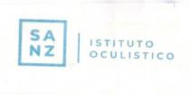 Elemento n 1: elemento grafico di forma quadrata che circoscrive la parola SA NZ la quale è divisa in due Elemento n 1: elemento grafico di forma quadrata che circoscrive la parola SA NZ la quale è divisa in due sillabe poste una al di sopra dell altra: SA riprodotta in alto e NZ riprodotta in basso ; Elemento 2: riga verticale posta alla destra dell elemento n 1; Elemento n 3: scritta ISTITUTO OCULISTICO posizionata alla destra dell elemento n 2 e rappresentata posizionando la parola ISTITUTO al di sopra della parola OCULISTICO Elemento n 1: elemento grafico di forma quadrata che circoscrive la parola SA NZ la quale è divisa in due