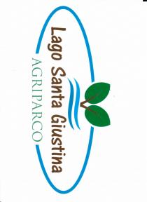 AGRIPARCO LAGO SANTA GIUSTINA - CONTORNO OVALE BLU, AL CENTRO LA SCRITTA LAGO SANTA GIUSTINA MARRONE CON SOPRA DUE ONDE AGRIPARCO LAGO SANTA GIUSTINA - CONTORNO OVALE BLU, AL CENTRO LA SCRITTA LAGO SANTA GIUSTINA MARRONE CON SOPRA DUE ONDE UNA AZZURRA E L ALTRA BLU E DUE FOGLIE STILIZZATE VERDI CON RAMETTI MARRONI. SOTTO, A DIVIDERE CONTORNO OVALE, LA SCRITTA AGRIPARCO IN VERDE. IL TUTTO SU SFONDO BIANCO. AGRIPARCO LAGO SANTA GIUSTINA - CONTORNO OVALE BLU, AL CENTRO LA SCRITTA LAGO SANTA GIUSTINA MARRONE CON SOPRA DUE ONDE