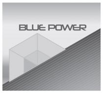 Marchio figurativo BLUE POWER. Il marchio è costituito dalla dicitura BLUE POWER, eseguita in un carattere stampatello maiuscolo di fantasia, Marchio figurativo BLUE POWER. marchio è costituito dalla dicitura BLUE POWER, eseguita in un carattere stampatello maiuscolo di fantasia, posta sopra una raffigurazione di fantasia costituita dalla metà di un esagono, suddiviso in triangoli, appoggiato su piano obliquo con grafica a righe parallele. Marchio figurativo BLUE POWER. Il marchio è costituito dalla dicitura BLUE POWER, eseguita in un carattere stampatello maiuscolo di fantasia