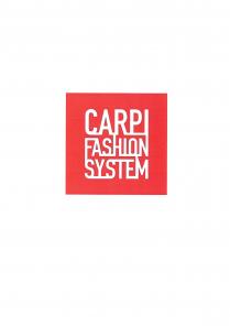 CARPI FASHION SYSTEM Il marchio consiste nella scritta Carpi Fashion System di colore bianco, inserita all interno di un rettangolo CARPI FASHION SYSTEM marchio consiste nella scritta Carpi Fashion System di colore bianco, inserita all interno di un rettangolo a sfondo rosso. La scritta è riprodotta su tre livelli, con linee che uniscono alcune lettere delle parole sia in senso orizzontale che in senso verticale dando una sembianza grafica alla stessa. Le parole in lingua inglese Fashion System si traducono in Carpi Sistema Moda . CARPI FASHION SYSTEMIl marchio consiste nella scritta Carpi Fashion System di colore bianco, inserita all interno di un rettangolo