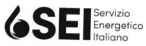 SERVIZIO ENERGETICO ITALIANO IN SIGLA SEI. IL MARCHIO SI COMPONE DA SX VERSO DX: -NUMERO 6 RIELABORATO. DOVE LA PARTE SX SERVIZIO ENERGETICO ITALIANO IN SIGLA SEI. MARCHIO SI COMPONE DA SX VERSO DX: -NUMERO 6 RIELABORATO. DOVE LA PARTE SX RAPPRESENTA UNA FIAMMELLA MONOCOLORE CHE RICORDA LA TIPICA IMMAGINE DEL GAS NATURALE. LA MEZZALUNA È DA INTENDERSI UNICAMENTE COME INSERTO GRAFICO PER RICREARE L EFFETTO VISIVO DEL 6. -SIGLA SEI, LE TRE LETTERE CORRISPONDONO ALLE INIZIALI DELLE TRE PAROLE SERVIZIO ENERGETICO ITALIANO CON FONT SOFIA PRO BLACK, CARATTERIZZATO DA UNA CONTRAPPOSIZIONE DI CURVE E RIGIDI TRATTI. -SERVIZIO ENERGETICO ITALIANO, CON FONT SOFIA PRO LIGHT, DAI TRATTI PiÙ FINI, RAPPRESENTA LA RAGIONE SOCIALE DELL AZIENDA SERVIZIO ENERGETICO ITALIANO IN SIGLA SEI. IL MARCHIO SI COMPONE DA SX VERSO DX:-NUMERO 6 RIELABORATO. DOVE LA PARTE SX