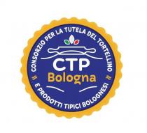 marchio è costituito da un tondo di colore blu, bordato esternamente da una fascia gialla ondulata. All interno di tale marchio è costituito da un tondo di colore blu, bordato esternamente da una fascia gialla ondulata. All interno di tale tondo, troviamo le parole Consorzio per la tutela del tortellino e prodotti tipici bolognesi, in carattere stampatello e di colore bianco, poste anch esse in cerchio lungo il bordo. Al centro del tondo le lettere CTP, in carattere stampatello e di colore bianco, sotto le quali c è la parola BOLOGNA, in carattere stampatello e di colore giallo, ove sotto delle lettere BO e NA ci sono due linee semicurve di colore bianco. Sopra le lettere CTP, si trovano tre foglioline stilizzate, una verde, una bianca e una rossa, sotto le stesse c è l immagine stilizzata di un mattarello di colore blu con bordo bianco che è attraversato da una linea semicurva di colore bianco. Il marchio è costituito da un tondo di colore blu, bordato esternamente da una fascia gialla ondulata. All interno di tale